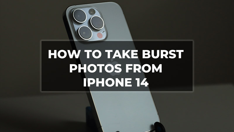 Take Burst Photos on iPhone 14