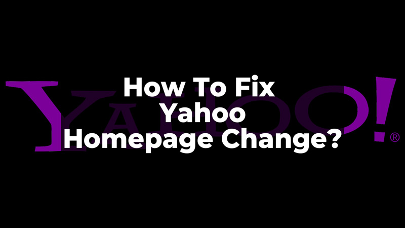 Yahoo Homepage Change