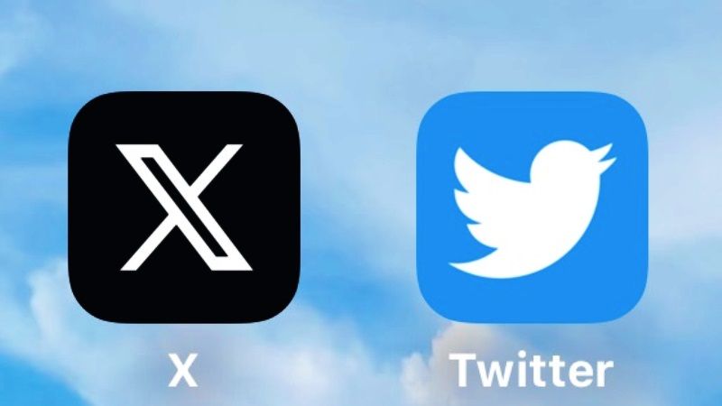 получить синий значок птицы Twitter и удалить X