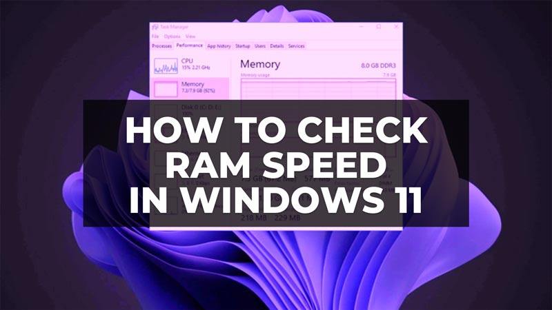 how to check ram speed in windows 11
