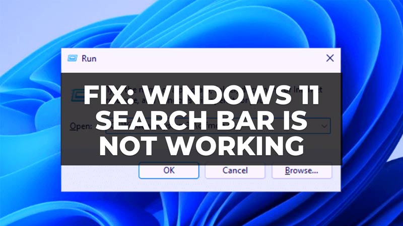 как исправить не работает панель поиска в Windows 11
