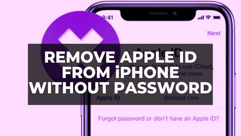 remove apple id from iphone without password