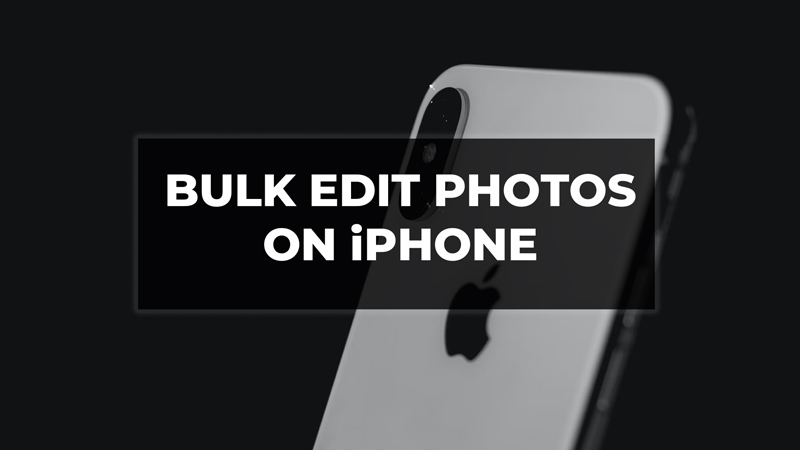 Массовое редактирование фотографий на iPhone