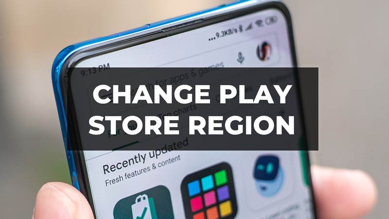 Change Play Store Region